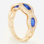 Saphir bleu | Or jaune 750 ‰
