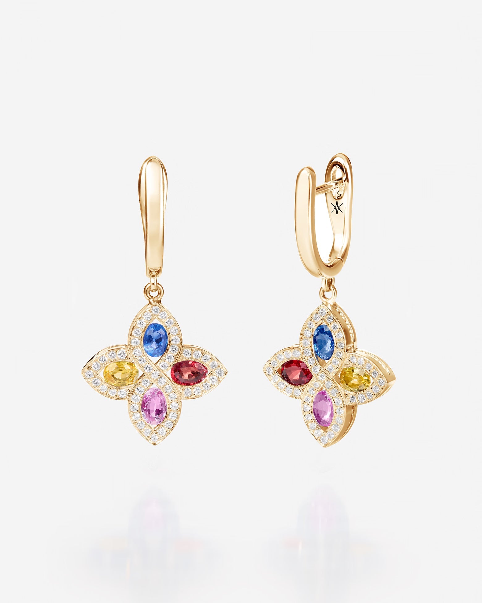 Saphirs Multicolors | Or jaune 750 ‰