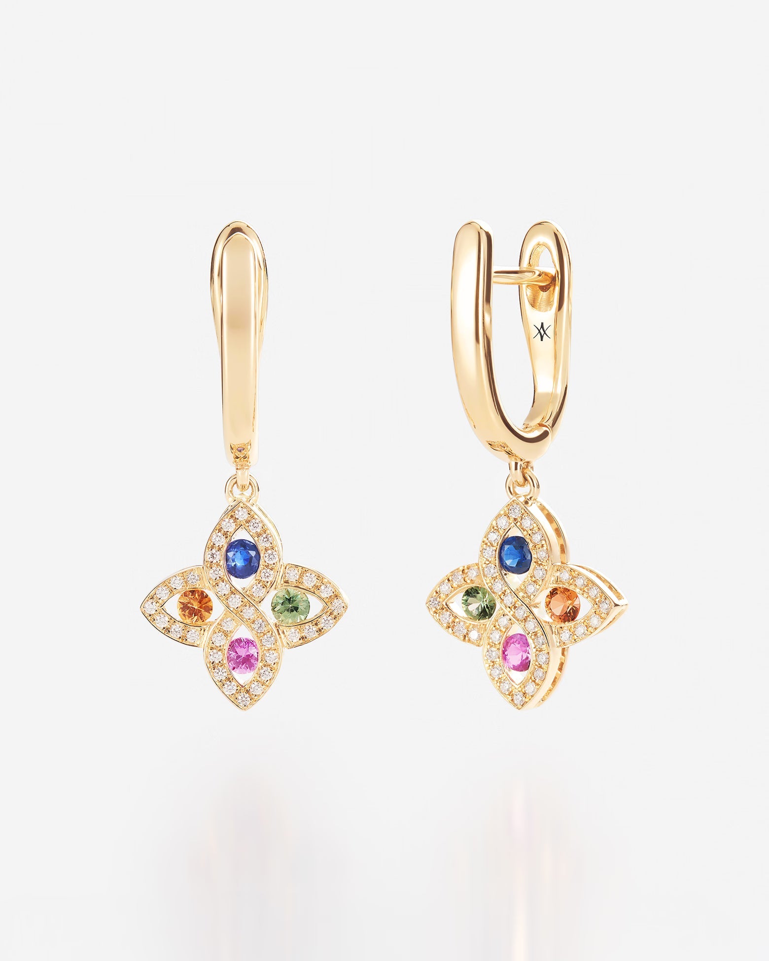 Saphirs Multicolors | Or jaune 750 ‰