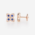 Saphir bleu | Or rose 750 ‰