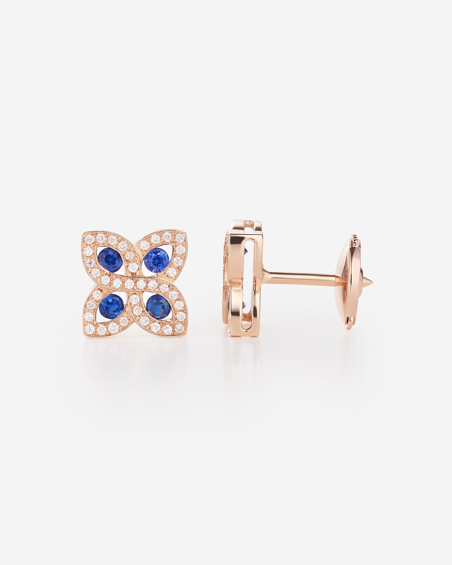 Saphir bleu | Or rose 750 ‰