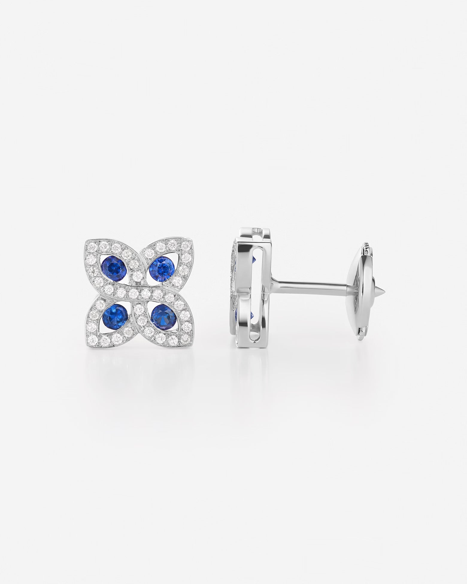 Saphir bleu | Or blanc 750 ‰