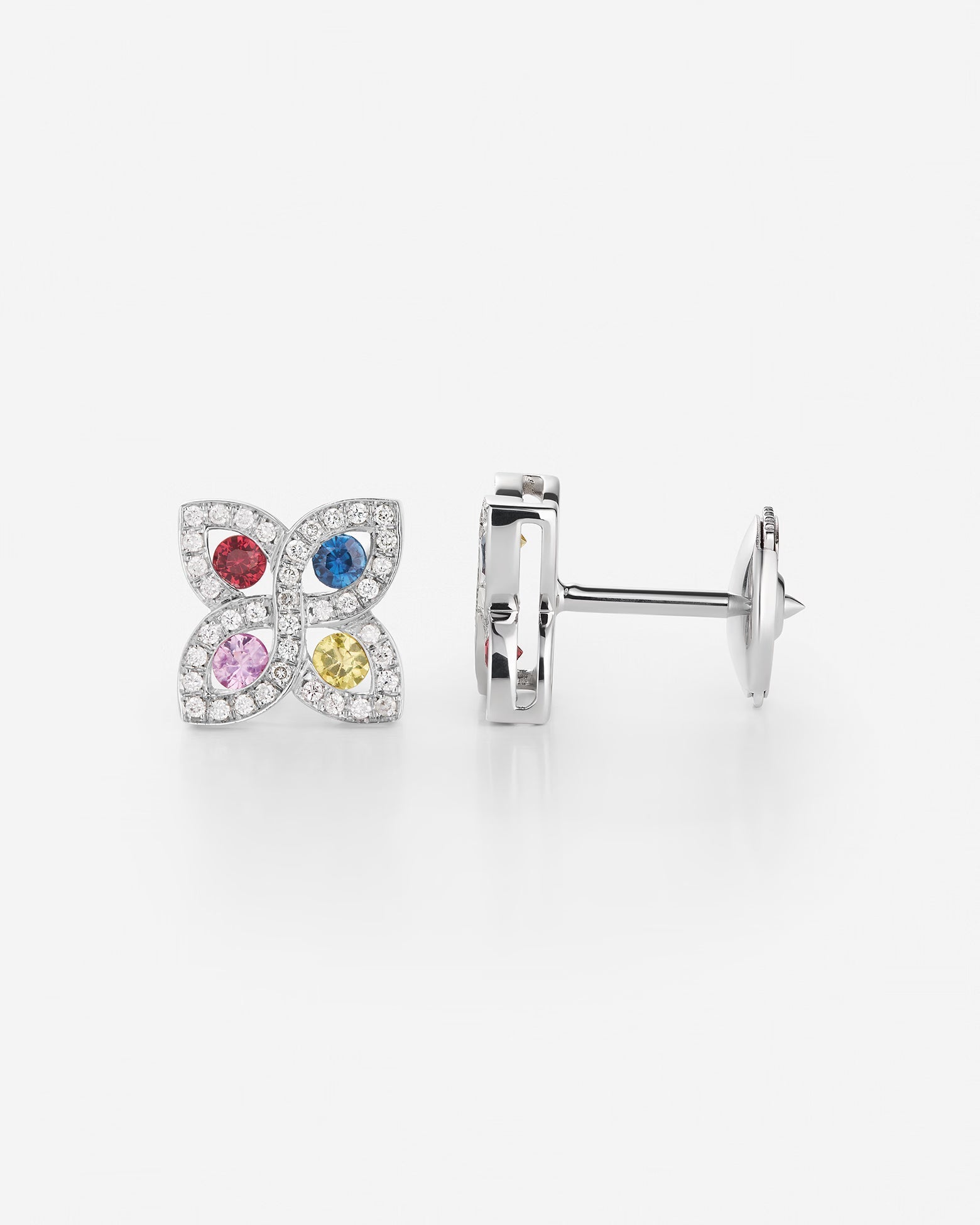 Saphirs Multicolors | Or blanc 750 ‰
