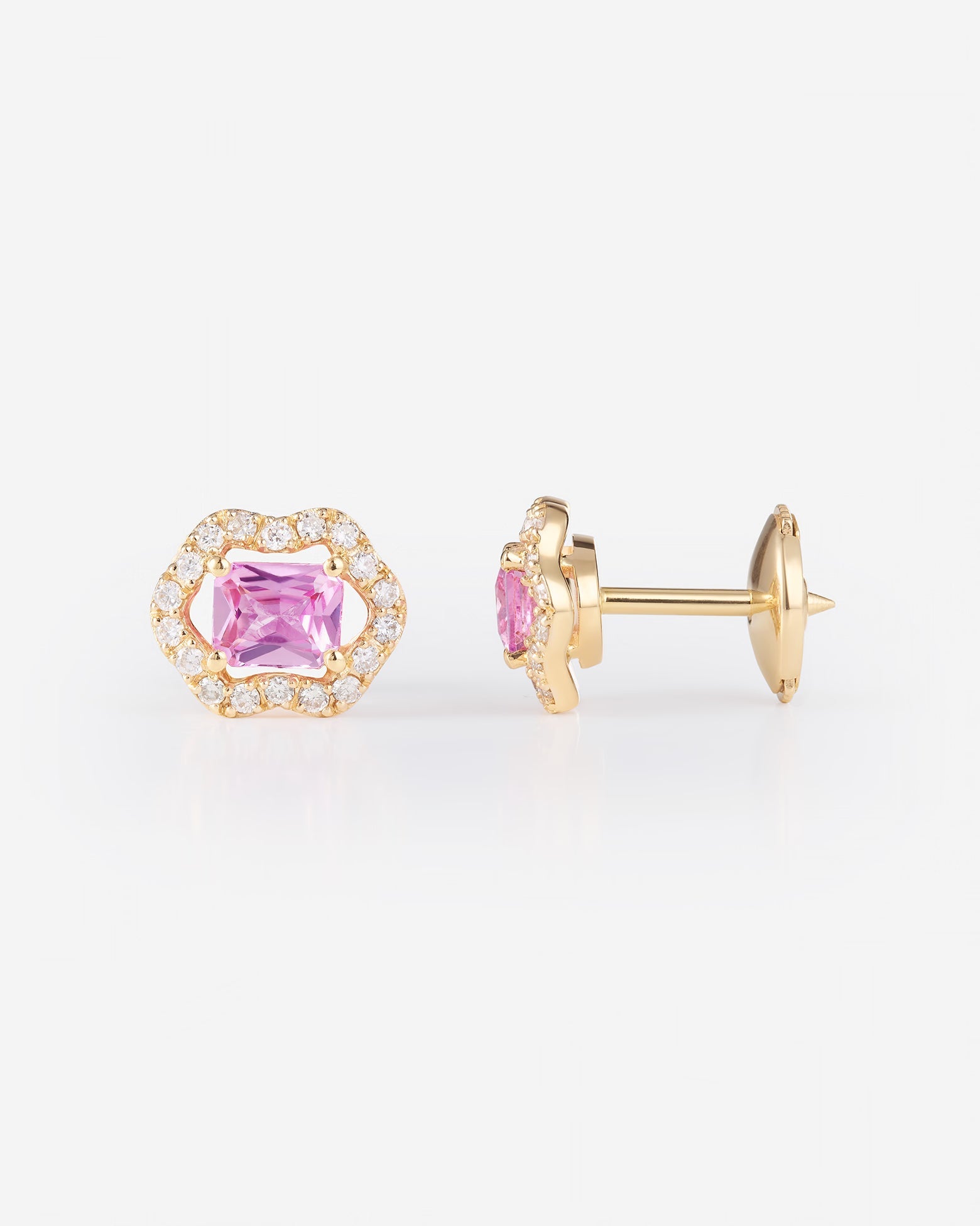 Saphir Rose | Or jaune 750 ‰