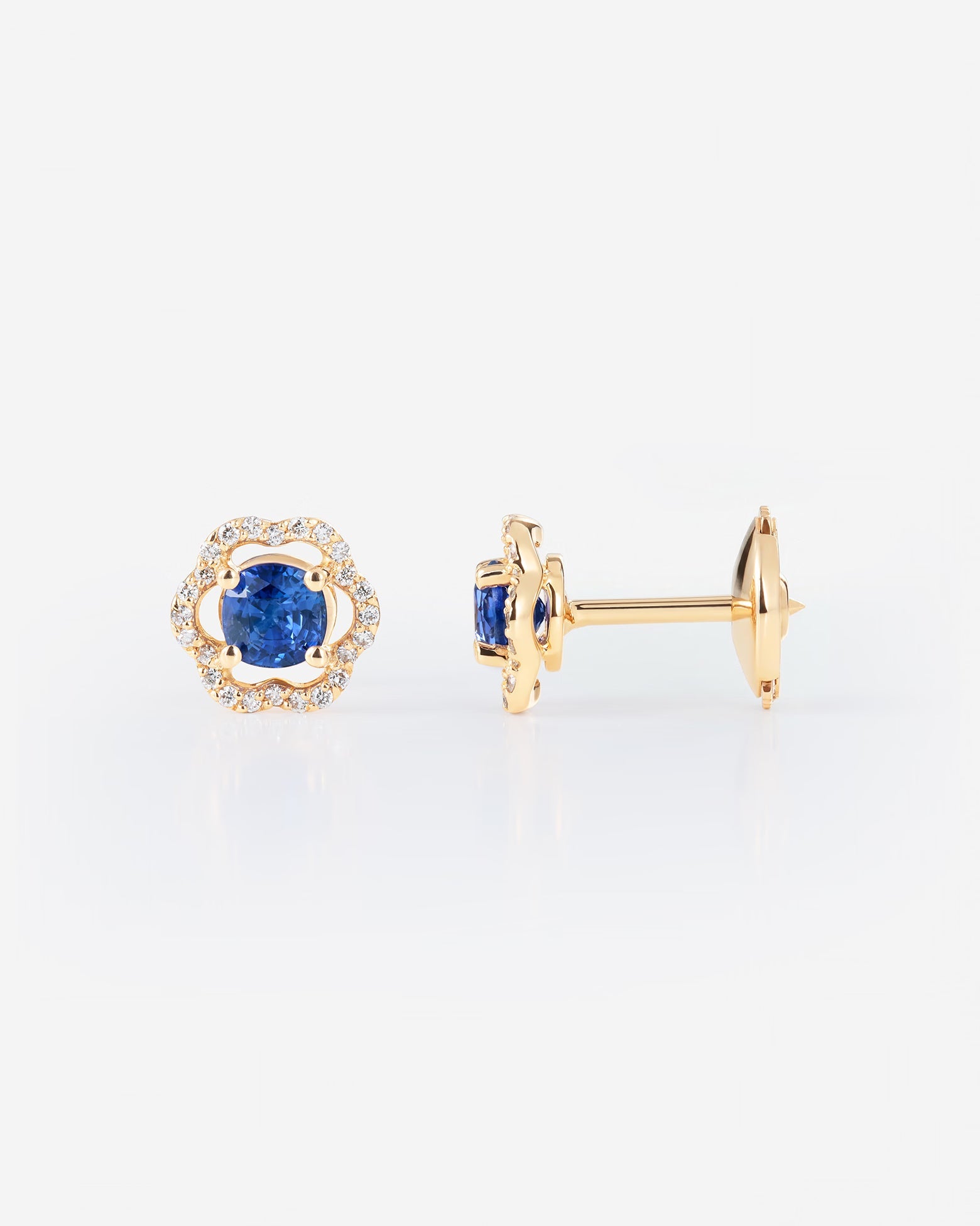Saphir bleu | Or jaune 750 ‰
