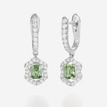 Saphir Vert | Or blanc 750 ‰