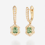 Saphir Vert | Or jaune 750 ‰