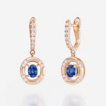 Saphir bleu | Or rose 750 ‰
