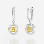 Saphir Jaune | Or blanc 750 ‰