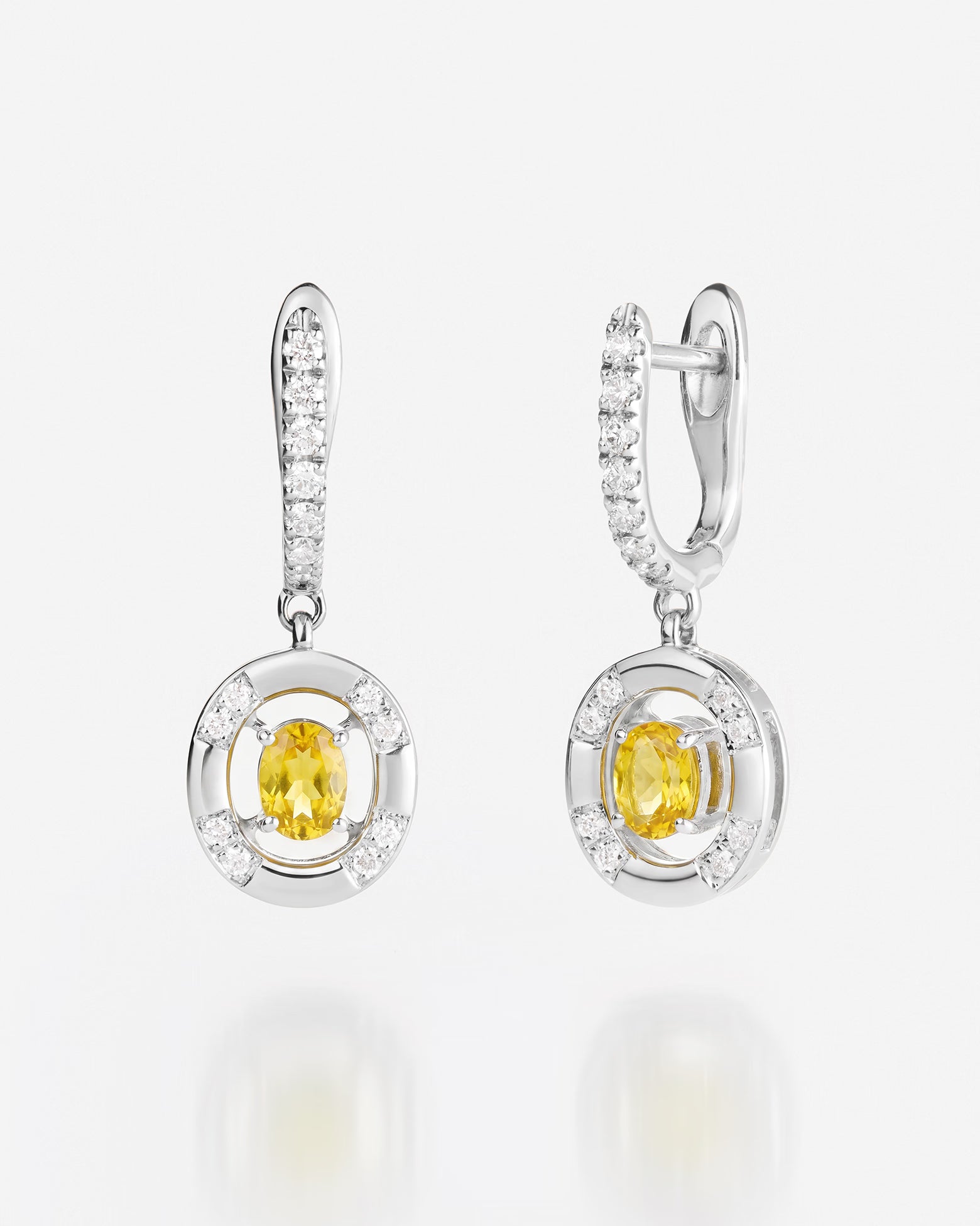 Saphir Jaune | Or blanc 750 ‰