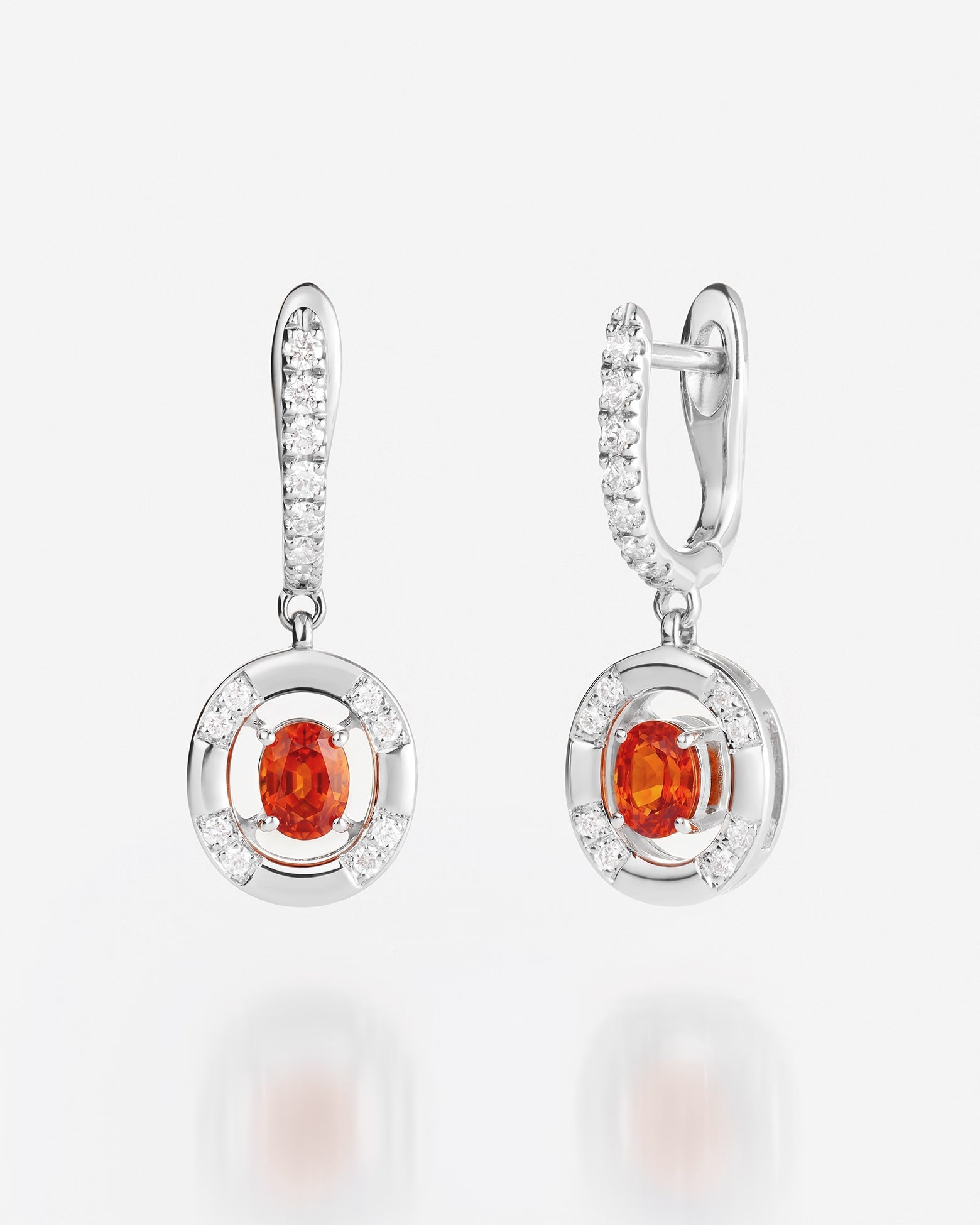 Saphir Orange | Or blanc 750 ‰