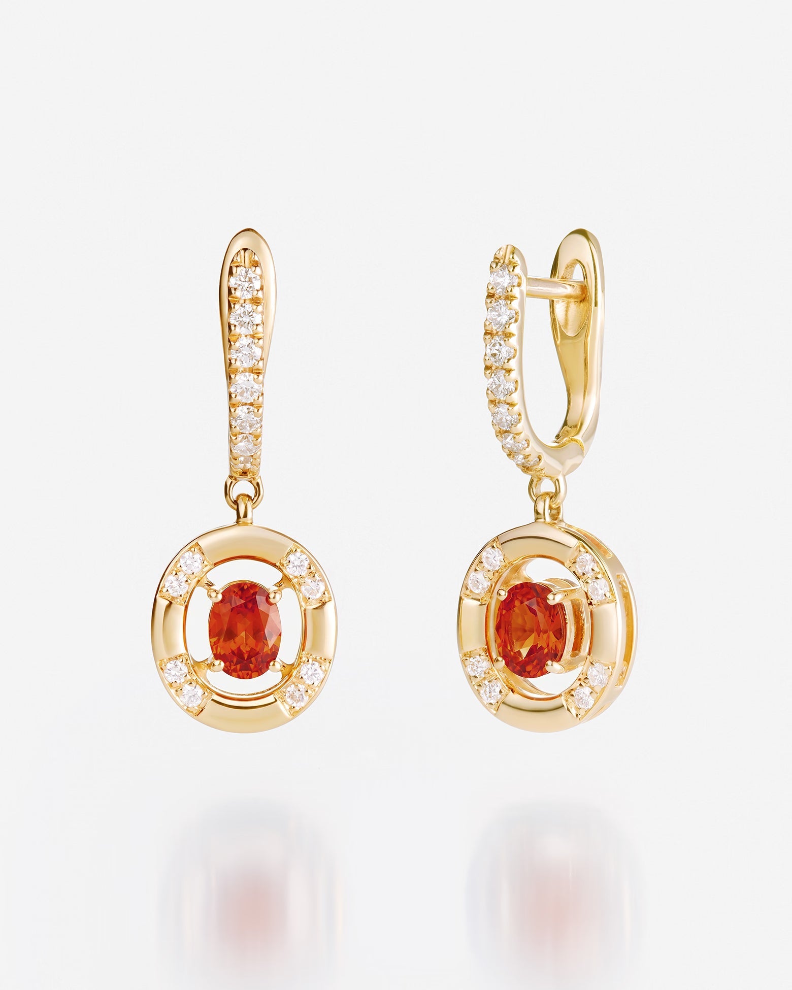 Saphir Orange | Or jaune 750 ‰