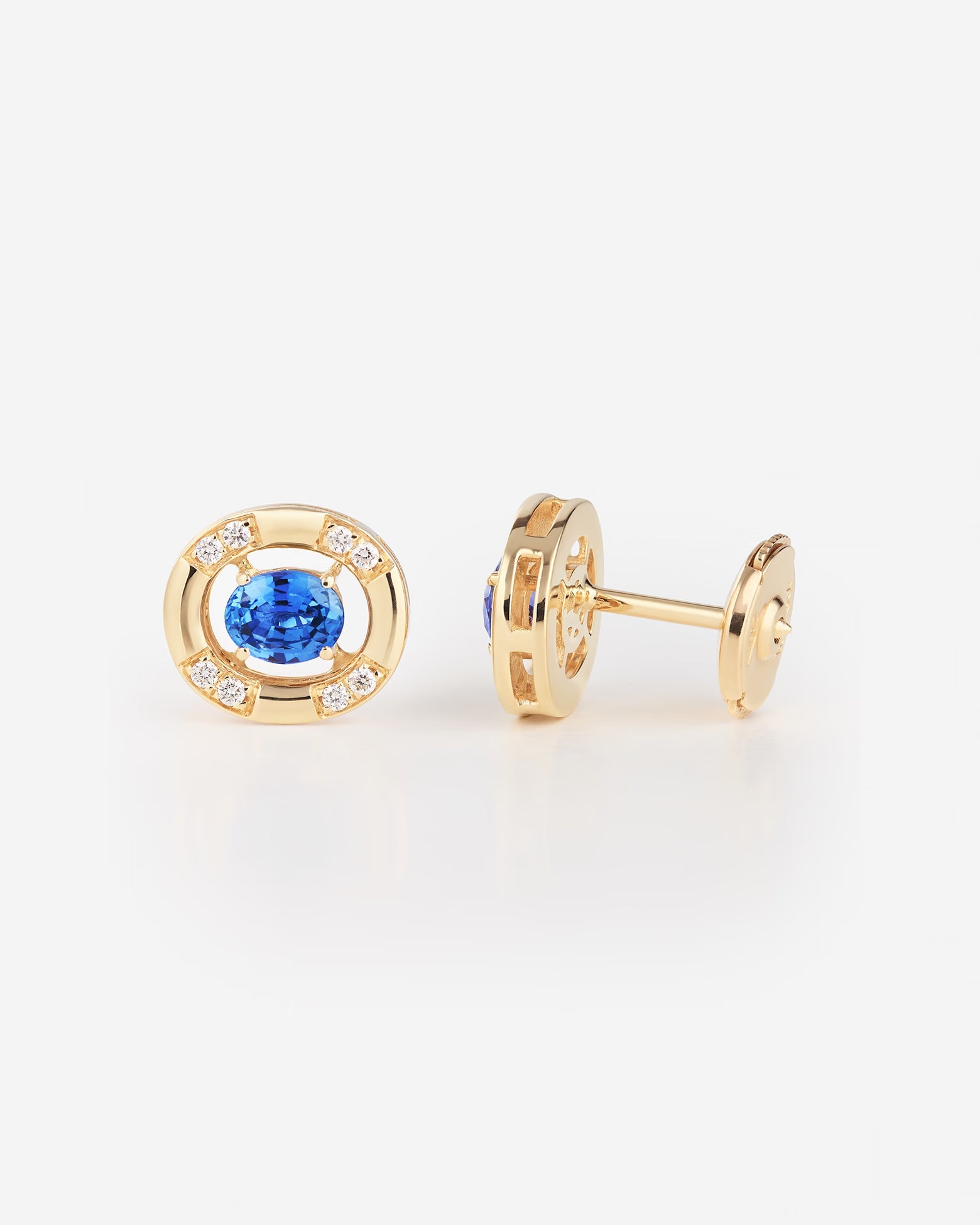 Saphir bleu | Or jaune 750 ‰