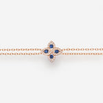 Saphir bleu | Or rose 750 ‰