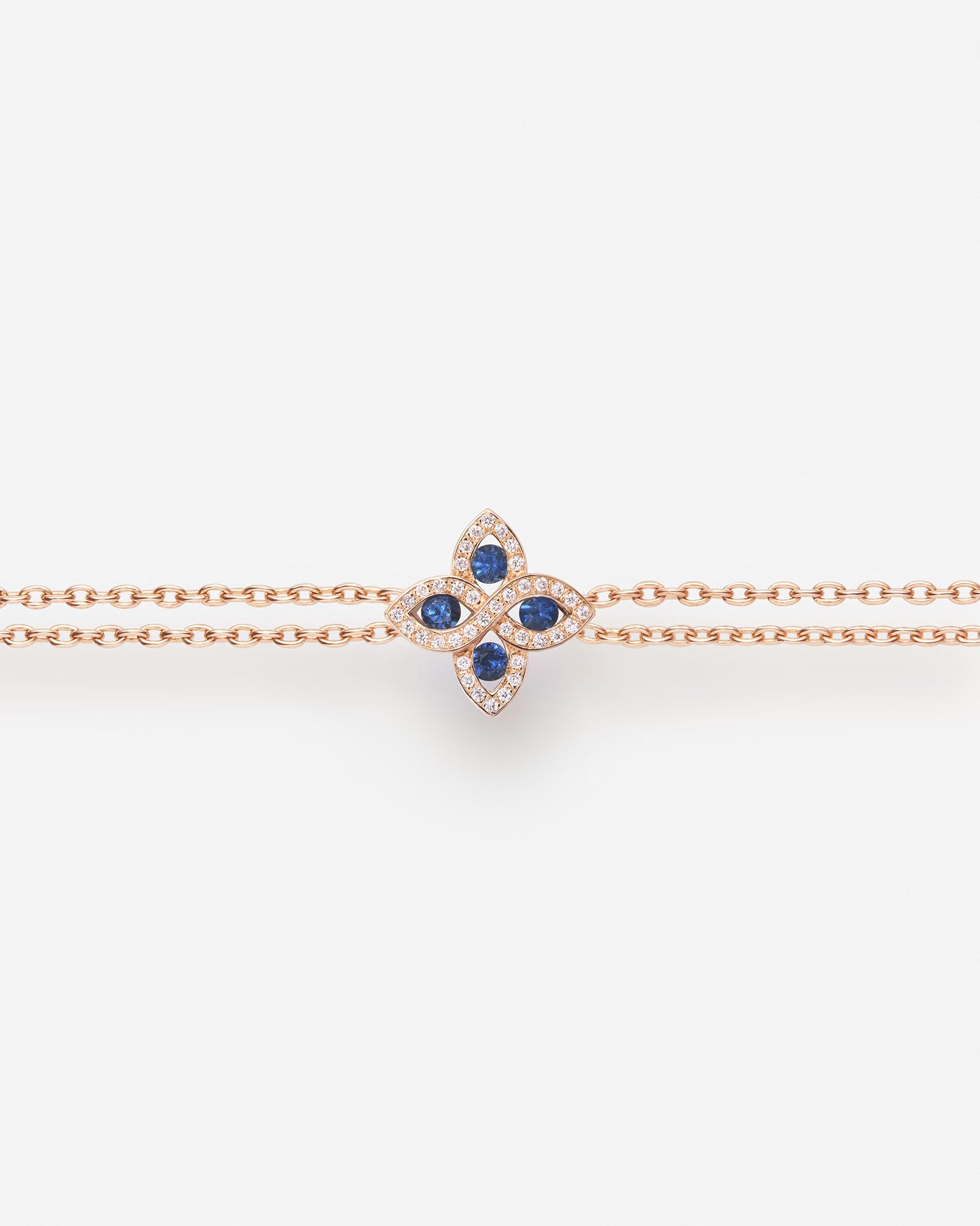 Saphir bleu | Or rose 750 ‰