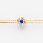 Saphir bleu | Or jaune 750 ‰