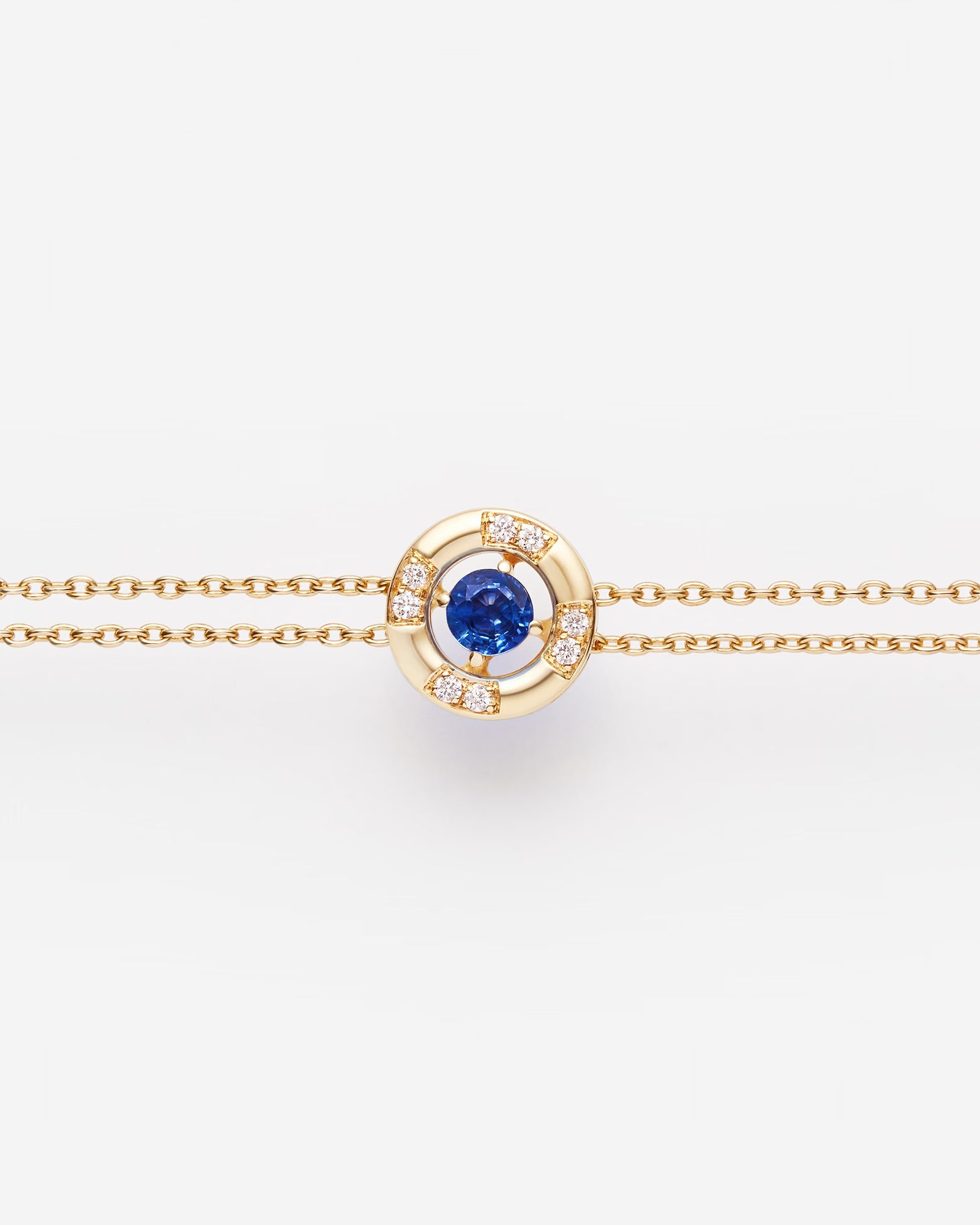 Saphir bleu | Or jaune 750 ‰