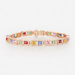 Saphirs Multicolors | Or rose 750 ‰