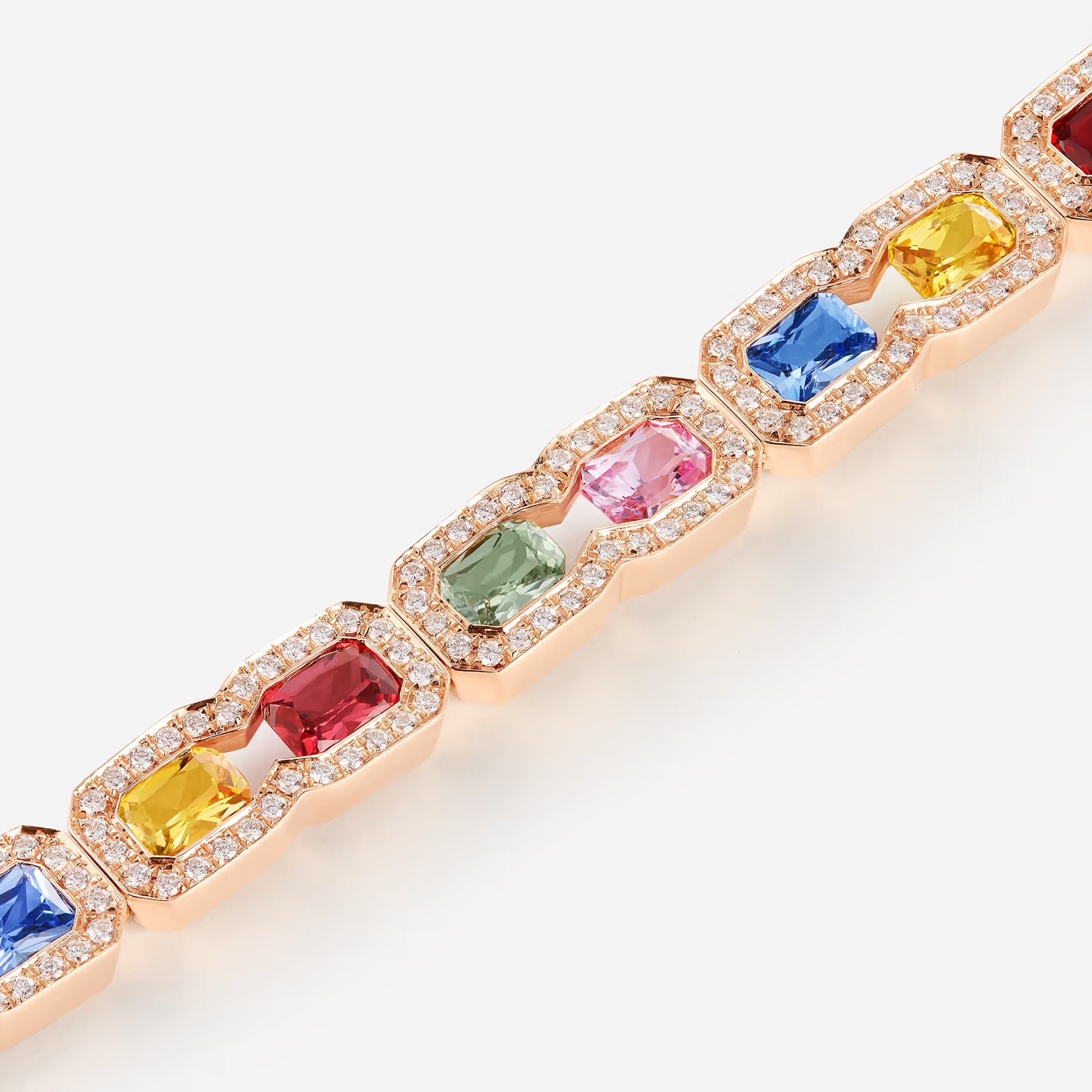 Saphirs Multicolors | Or rose 750 ‰