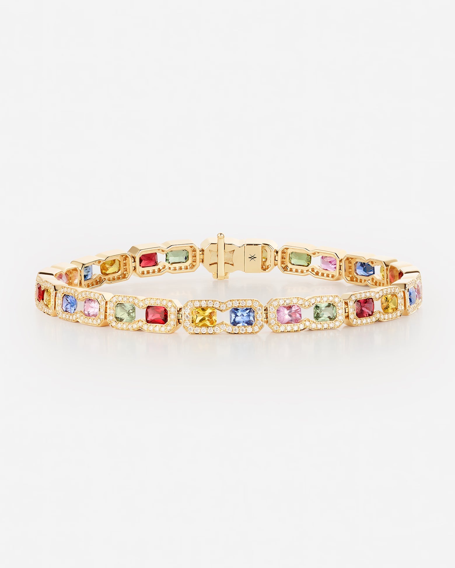 Saphirs Multicolors | Or jaune 750 ‰