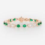 Emeraudes et Diamants | Or rose 750 ‰