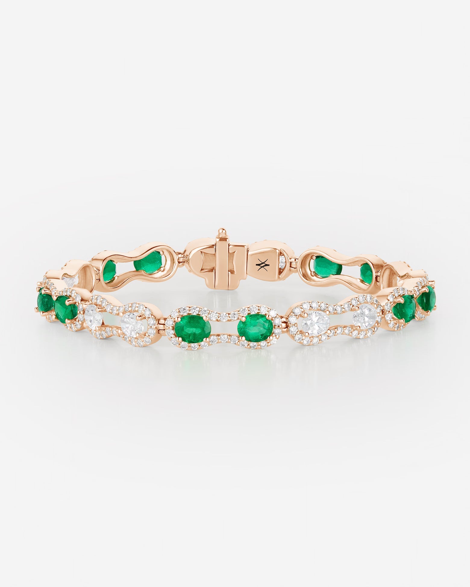 Emeraudes et Diamants | Or rose 750 ‰