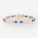 Saphirs et Diamants | Or rose 750 ‰