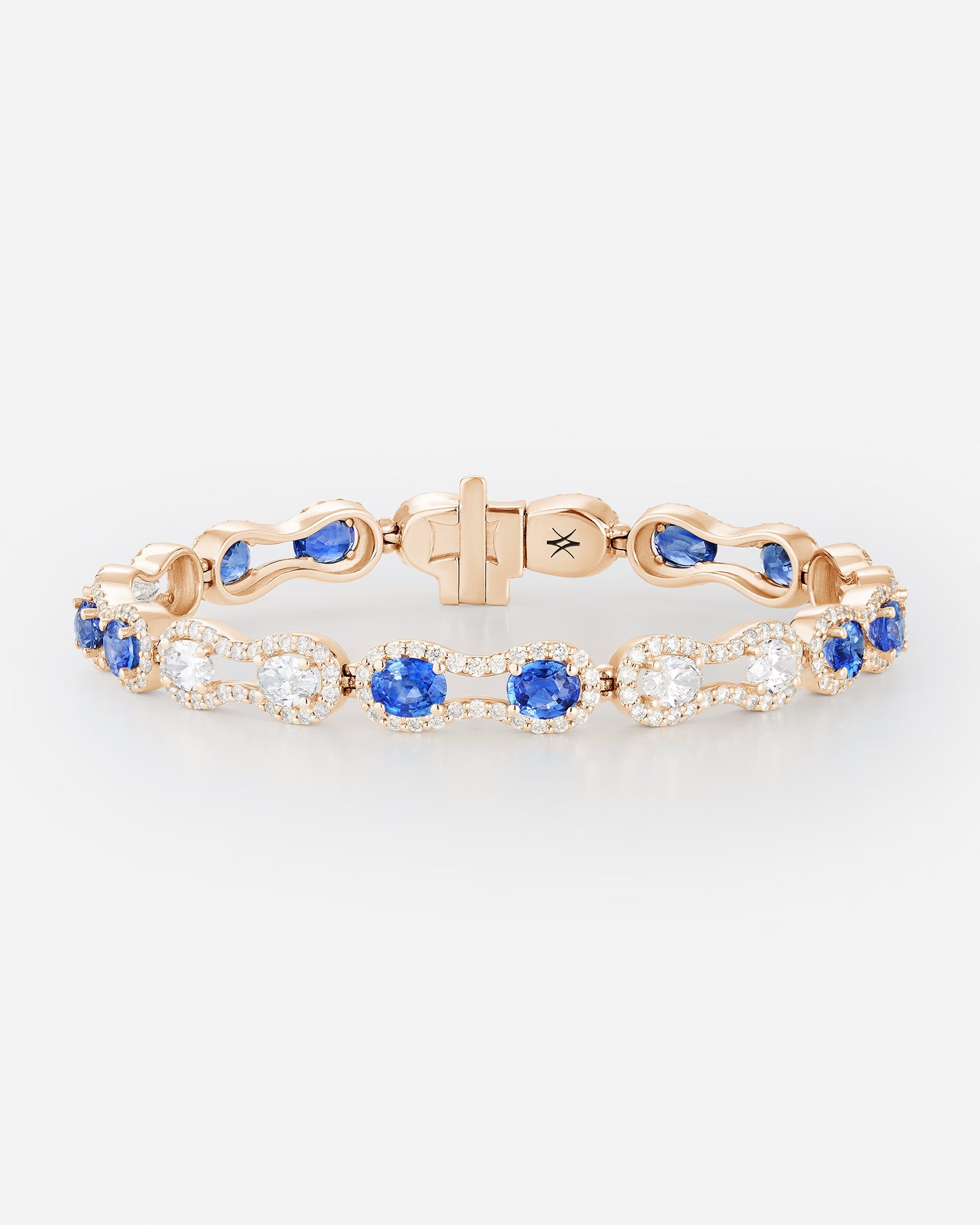 Saphirs et Diamants | Or rose 750 ‰