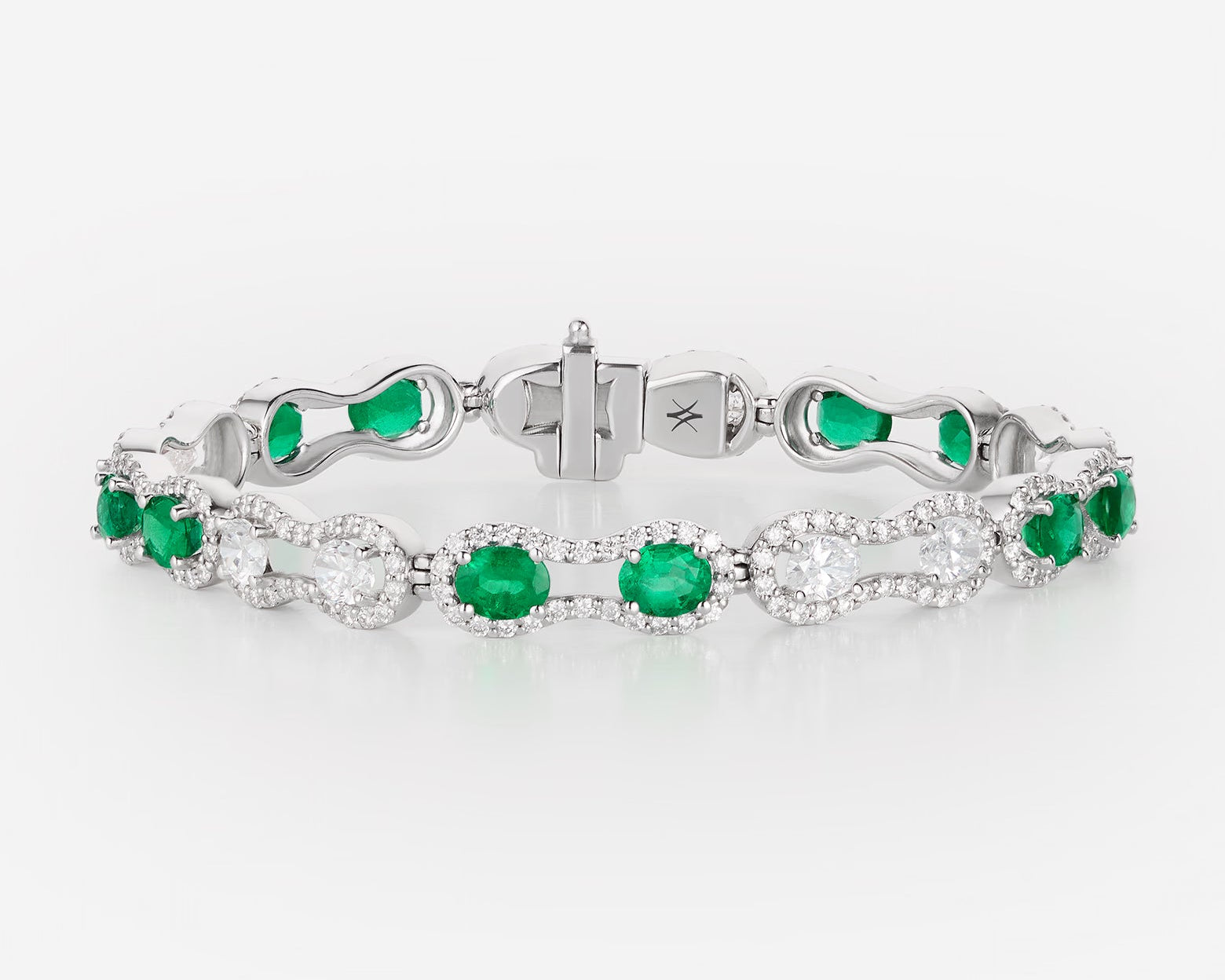 Emeraudes et Diamants | Or blanc 750 ‰