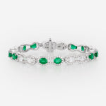 Emeraudes et Diamants | Or blanc 750 ‰
