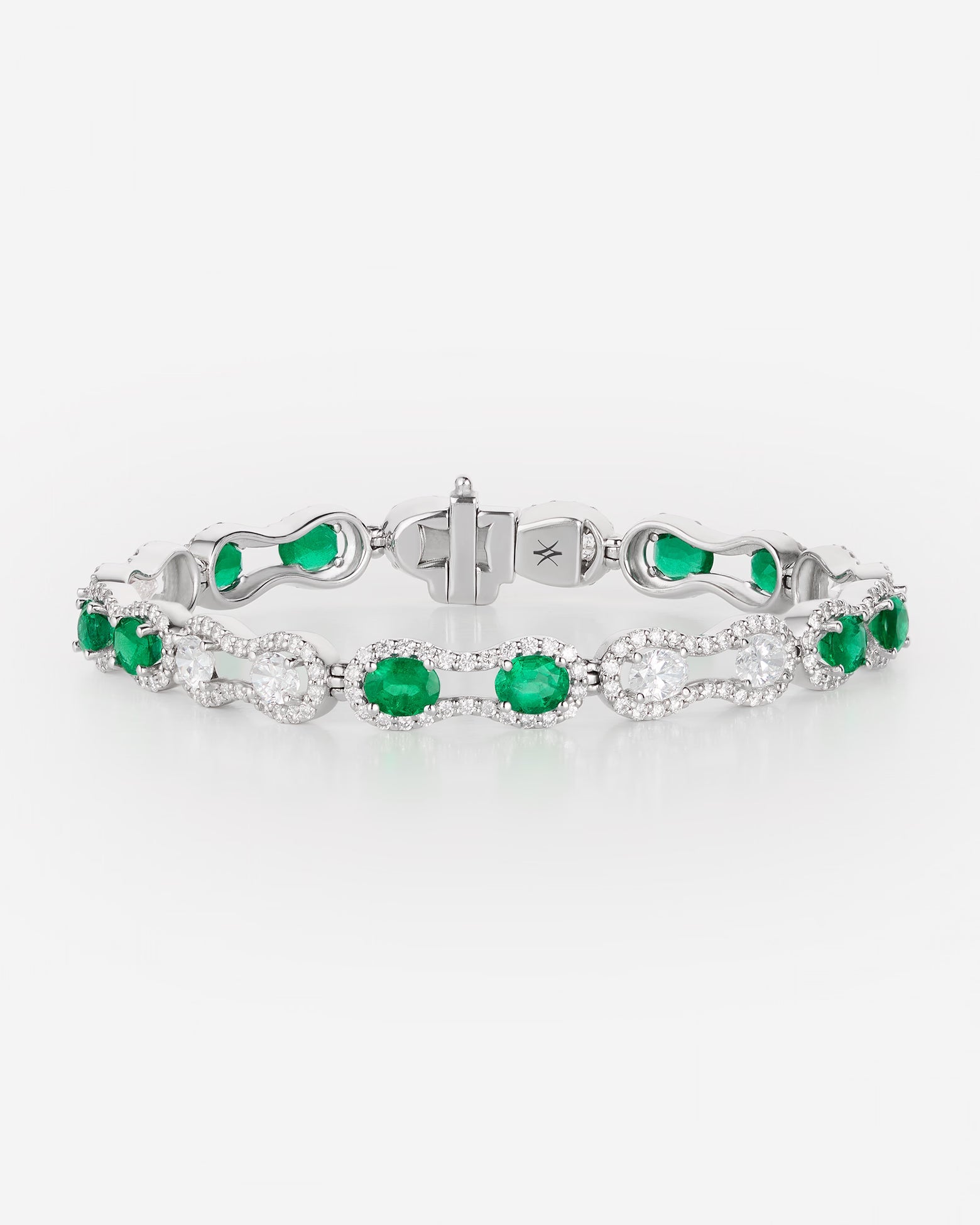 Emeraudes et Diamants | Or blanc 750 ‰