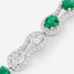 Emeraudes et Diamants | Or blanc 750 ‰