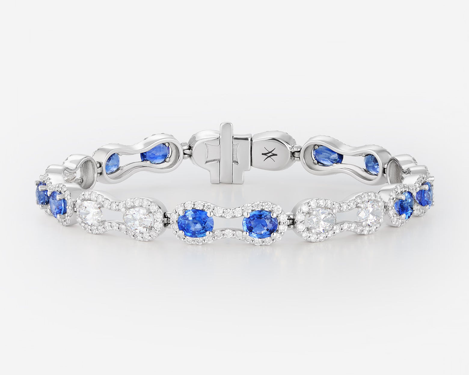 Saphirs et Diamants | Or blanc 750 ‰