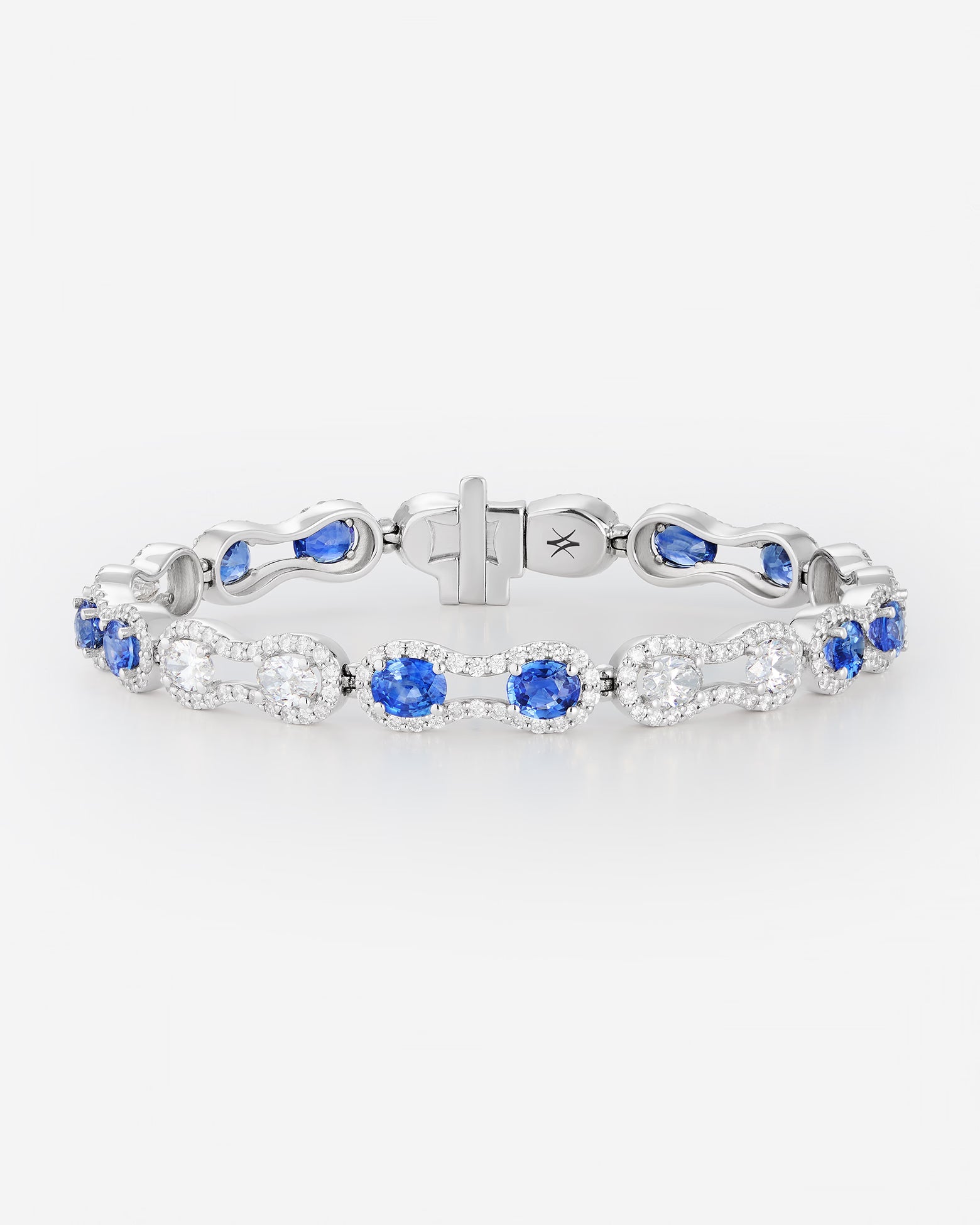 Saphirs et Diamants | Or blanc 750 ‰