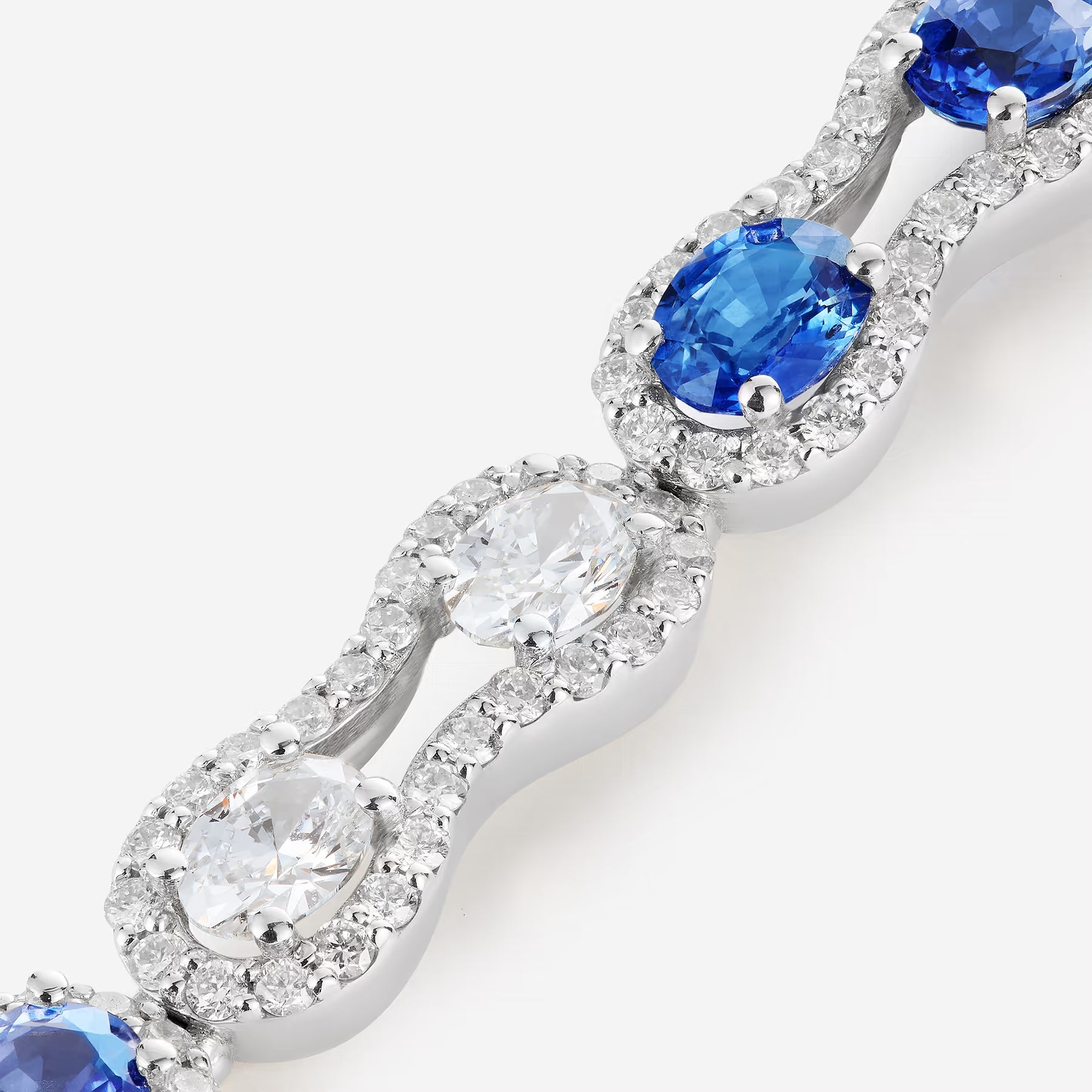 Saphirs et Diamants | Or blanc 750 ‰
