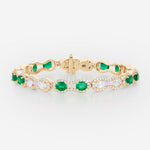 Emeraudes et Diamants | Or jaune 750 ‰