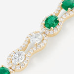 Emeraudes et Diamants | Or jaune 750 ‰