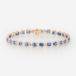 Saphir bleu | Or rose 750 ‰