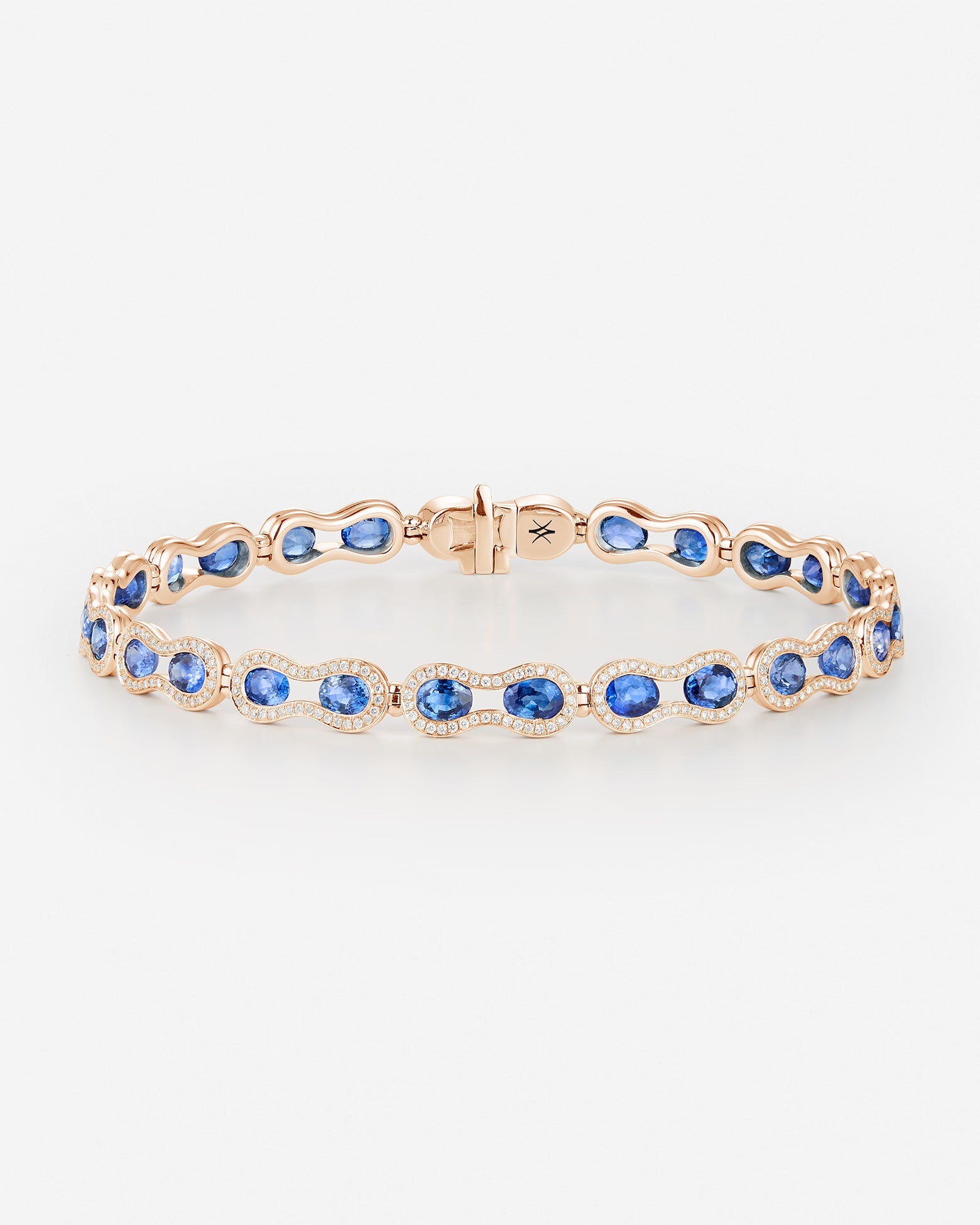 Saphir bleu | Or rose 750 ‰