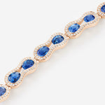 Saphir bleu | Or rose 750 ‰