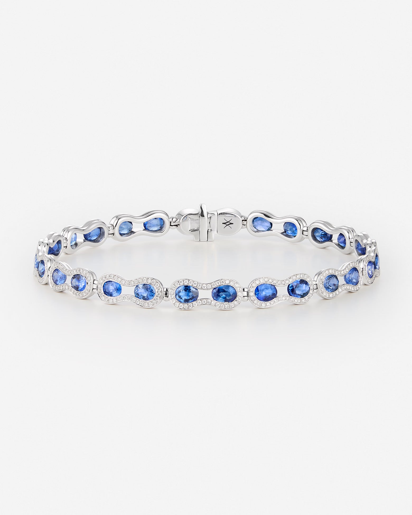 Saphir bleu | Or blanc 750 ‰