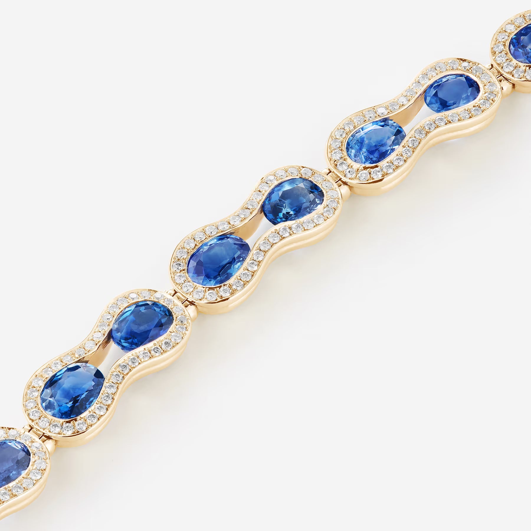 Saphir bleu | Or jaune 750 ‰