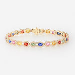 Saphirs Multicolors | Or jaune 750 ‰