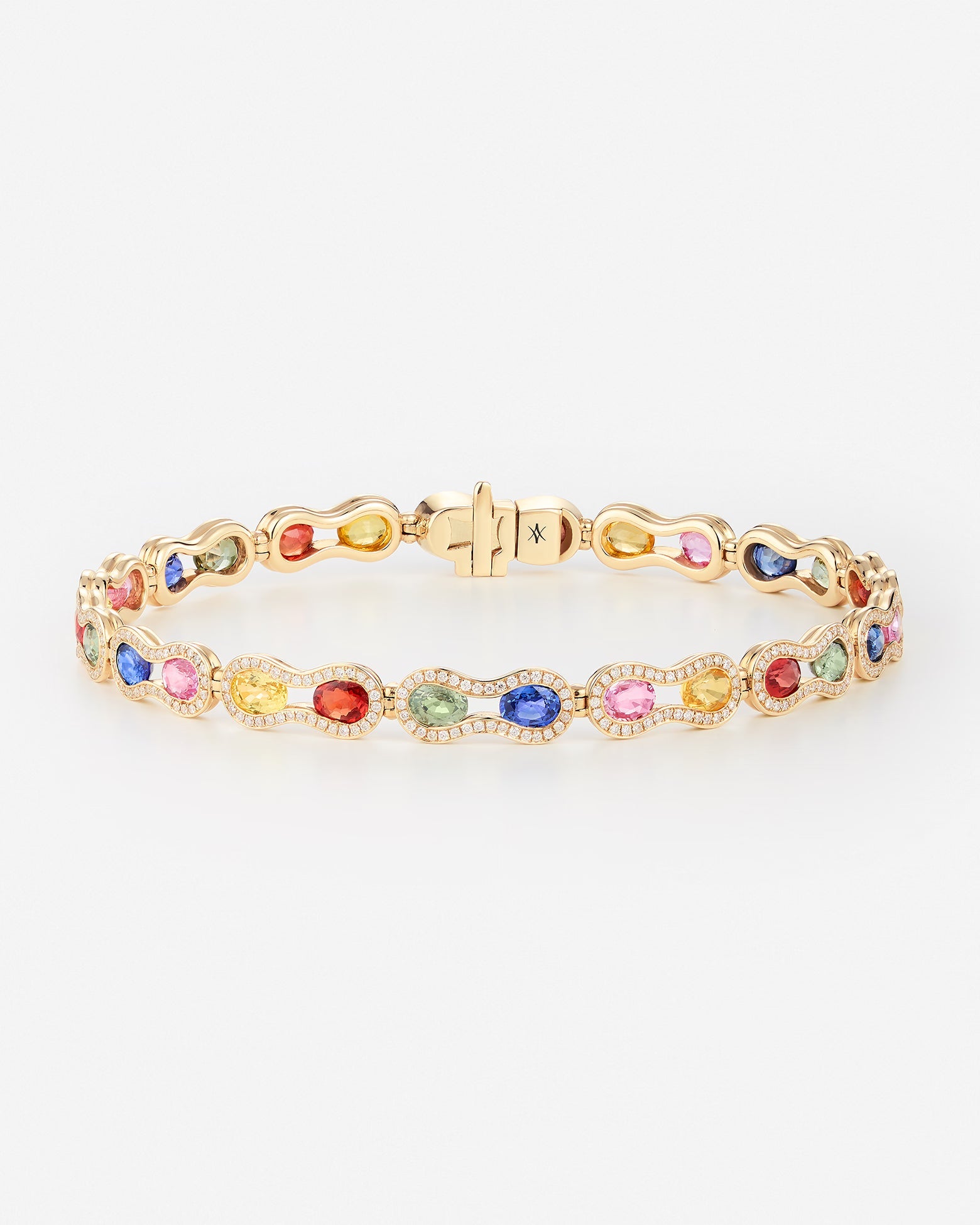 Saphirs Multicolors | Or jaune 750 ‰
