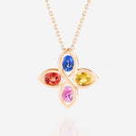 Saphirs Multicolors | Or rose 750 ‰