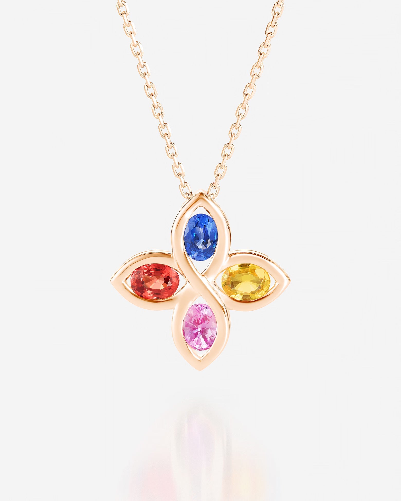 Saphirs Multicolors | Or rose 750 ‰