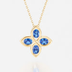 Saphir bleu | Or jaune 750 ‰