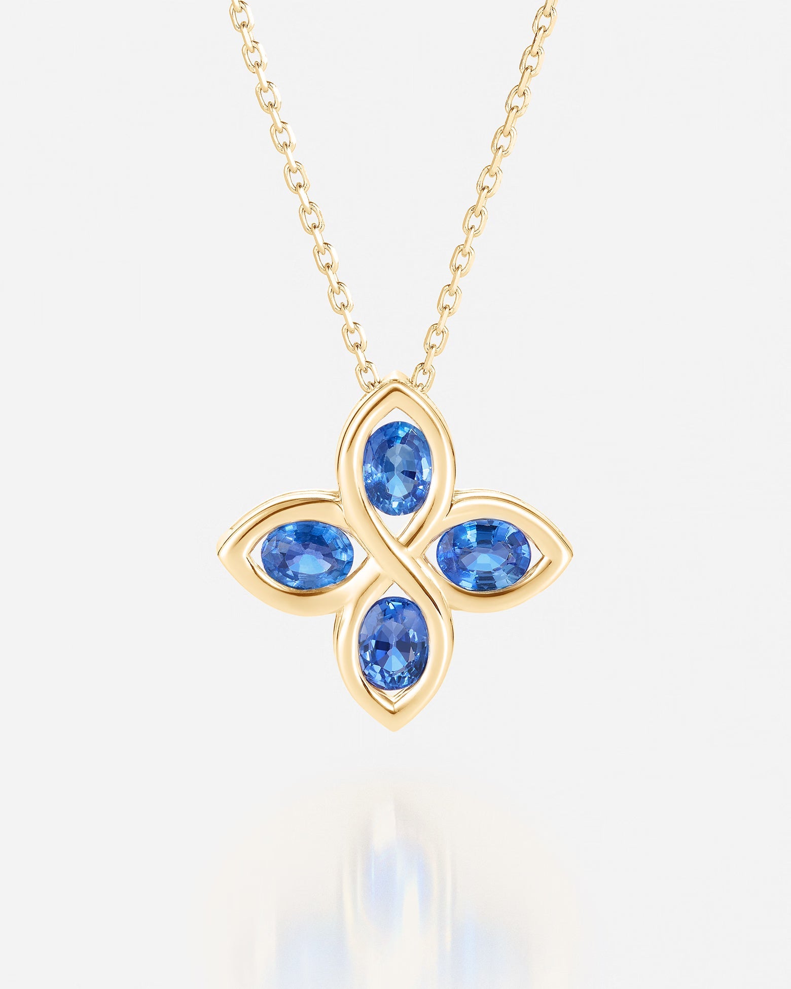 Saphir bleu | Or jaune 750 ‰