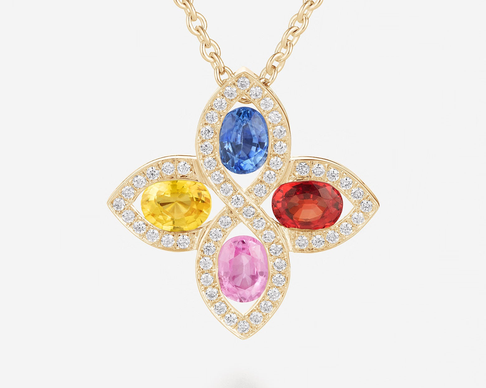 Saphirs Multicolors | Or jaune 750 ‰