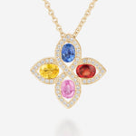 Saphirs Multicolors | Or jaune 750 ‰